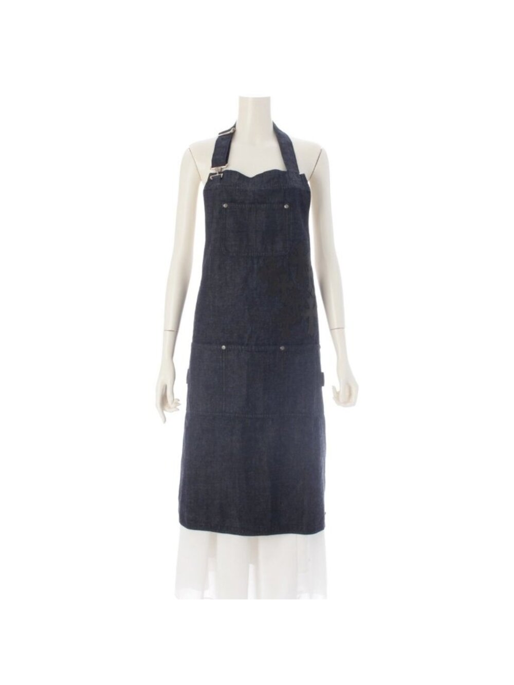 Chrome Hearts Cemet CR Apron Denimmetermetery Cross Patch 8 CH Plus Top Blue